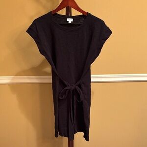 J. Crew Black T-Shirt Dress